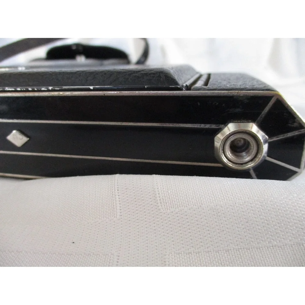 30's Kodak No 2 Diodak Six-16 Octagonal Art Deco Folding Camera With Case